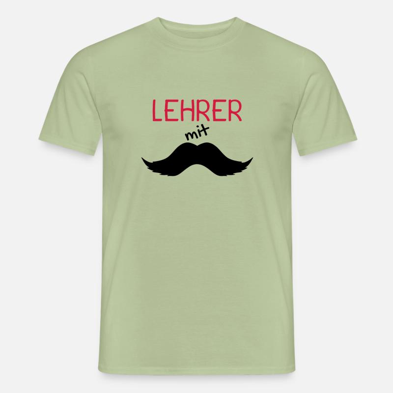 Lehrer mit Schnurrbart - Männer T-Shirt - Sage