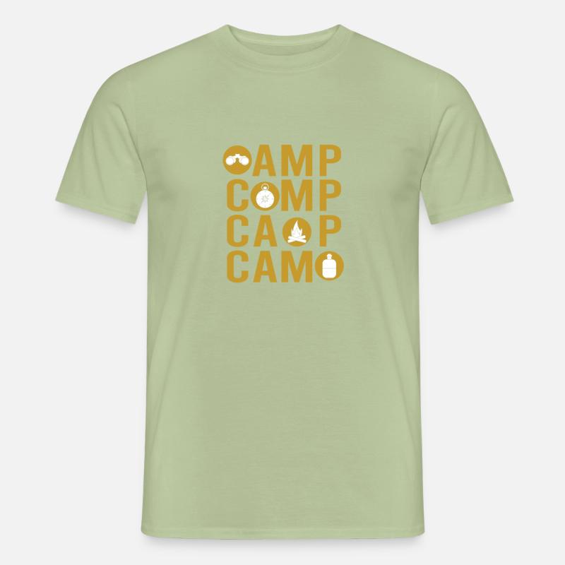 Camper Camping Camping Tools - Männer T-Shirt - Sage