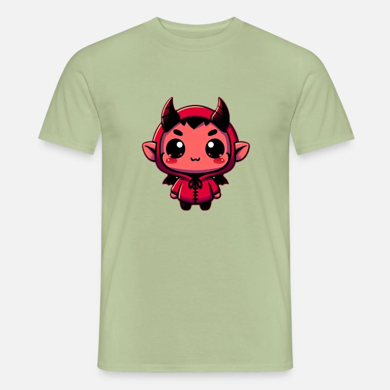 Chibi Roter Teufel - Männer T-Shirt - Sage