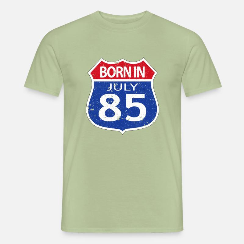 Born in July 1985 - Men’s T-shirt - sage