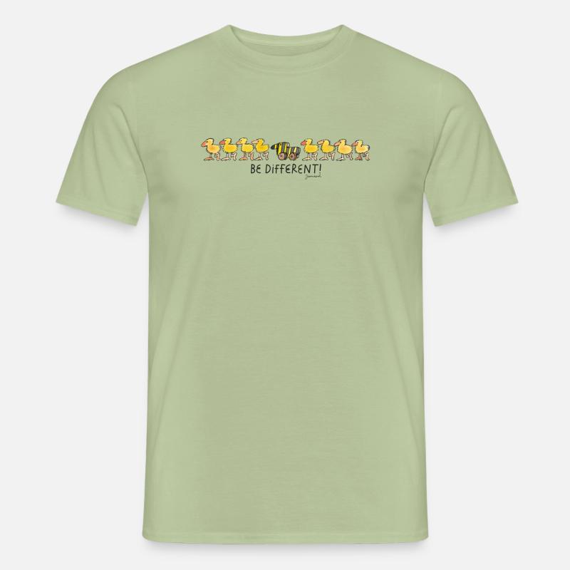 Janosch Tigerente Be Different - Männer T-Shirt - Sage