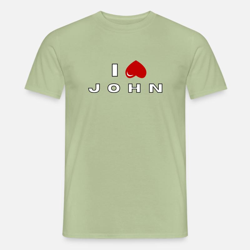 Ich hasse John - Männer T-Shirt - Sage