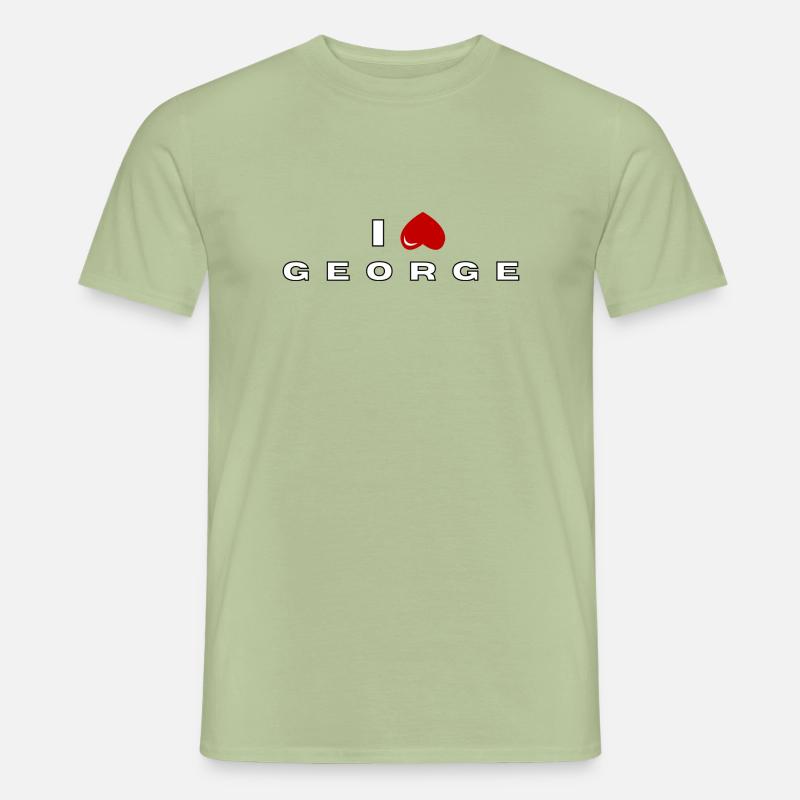I hate George - Men’s T-shirt - sage