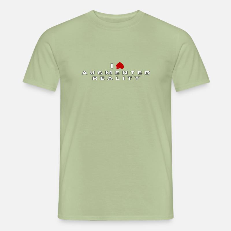 I hate Augmented Reality - Men’s T-shirt - sage