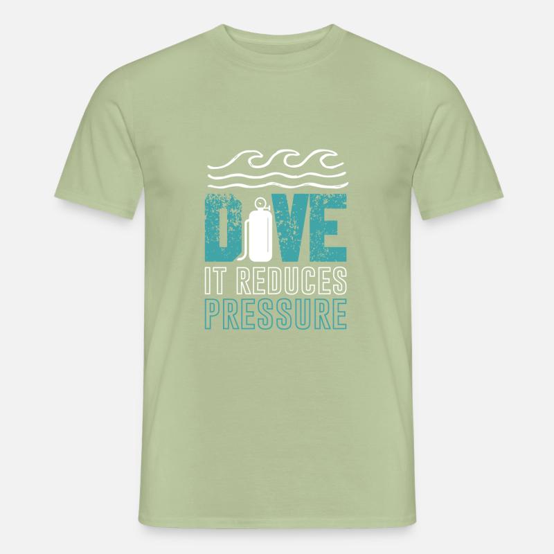 dive diving - Men’s T-shirt - sage