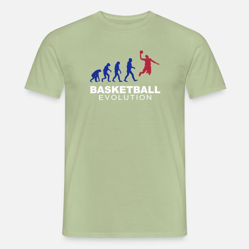 Basketball evolution Männer T-Shirt