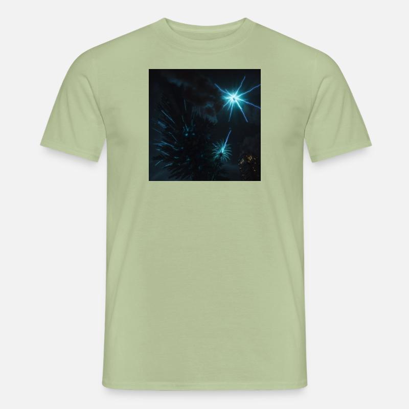 Plasma blitz - Männer T-Shirt - Sage