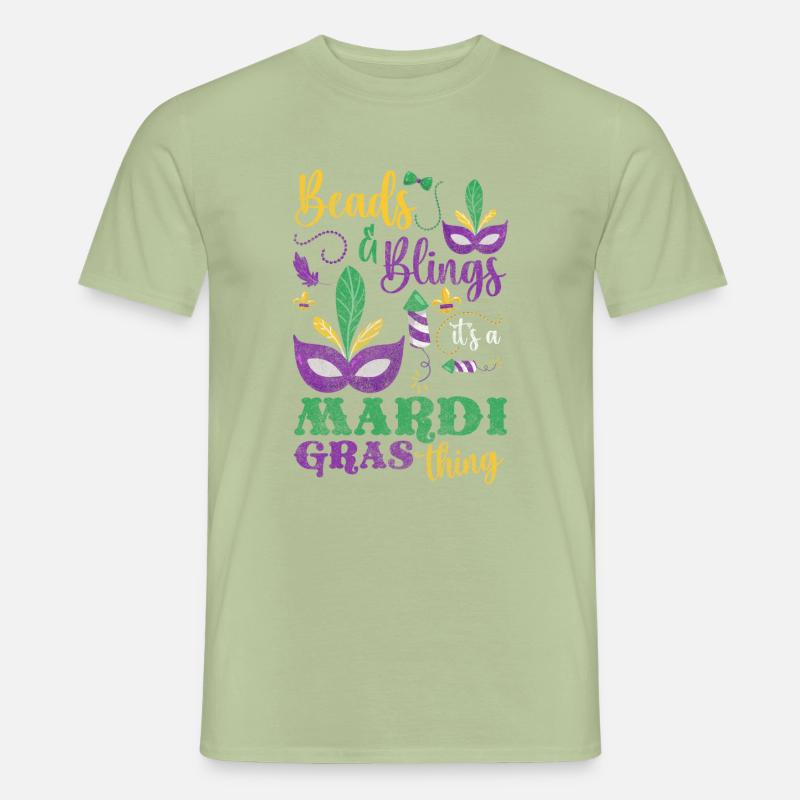 Perles colorées de célébration du carnaval T-shirt homme