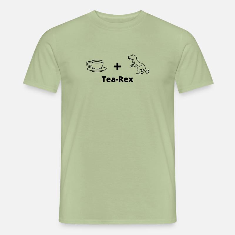 tea rex - Männer T-Shirt - Sage