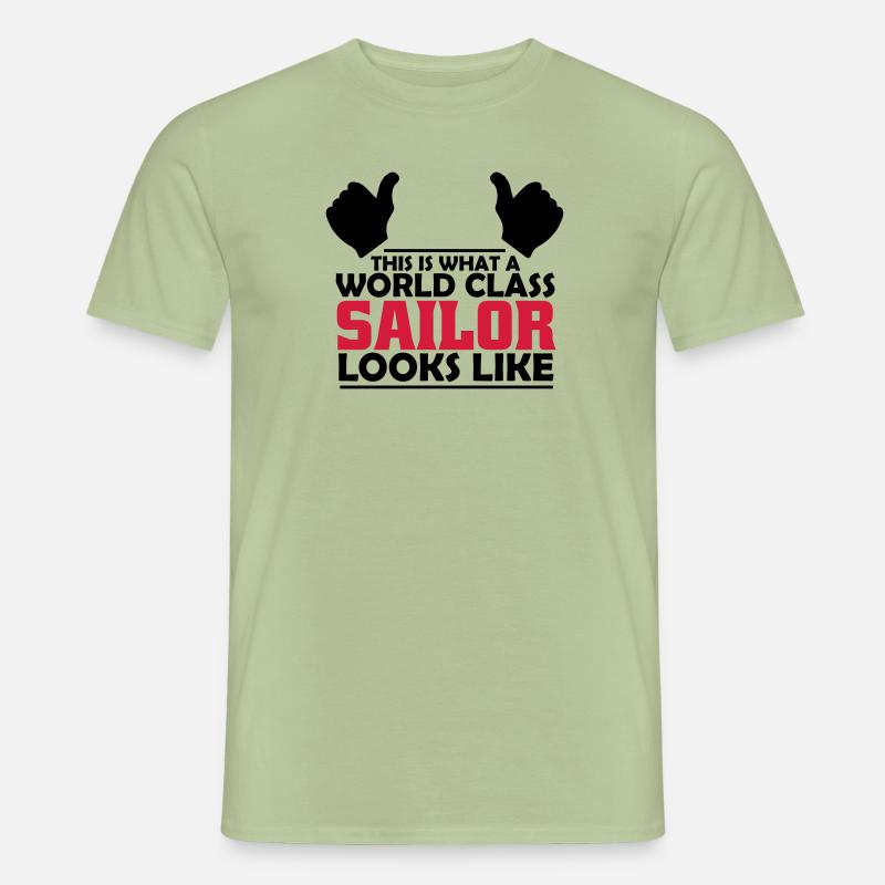 world class sailor - Men’s T-shirt - sage