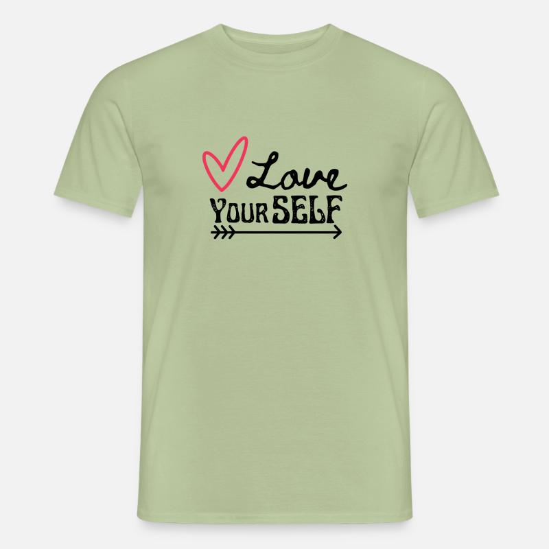 Liebe dich selbst - Männer T-Shirt - Sage