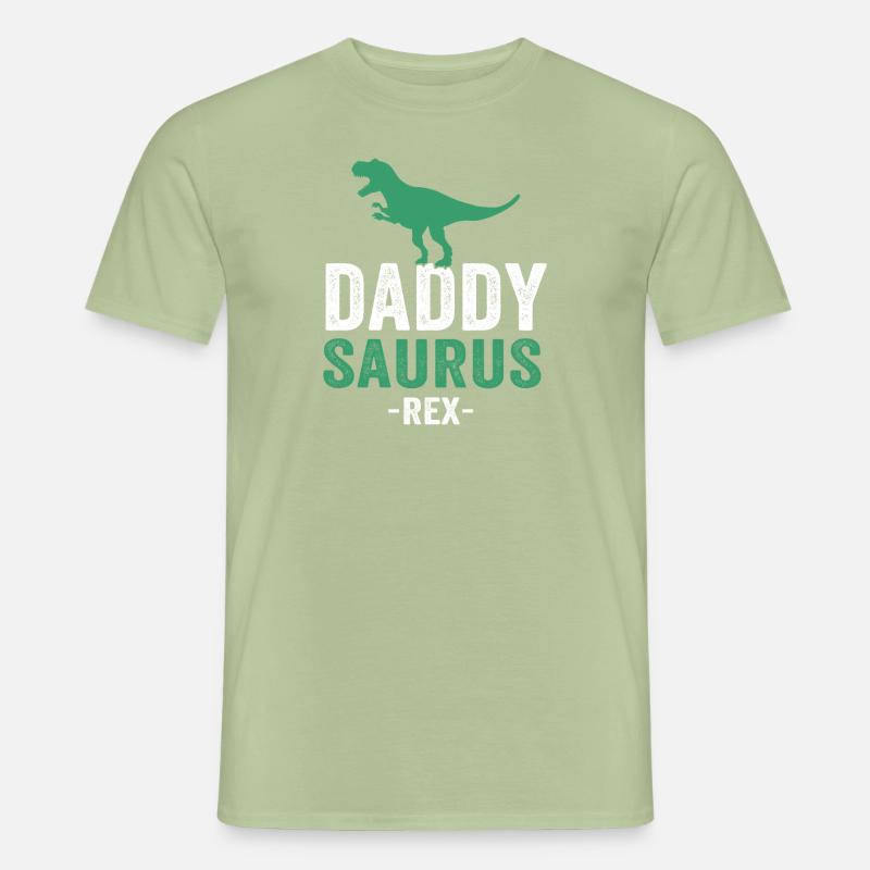 Daddysaurus ( Daddysaurus ) - T-shirt homme - vert sauge