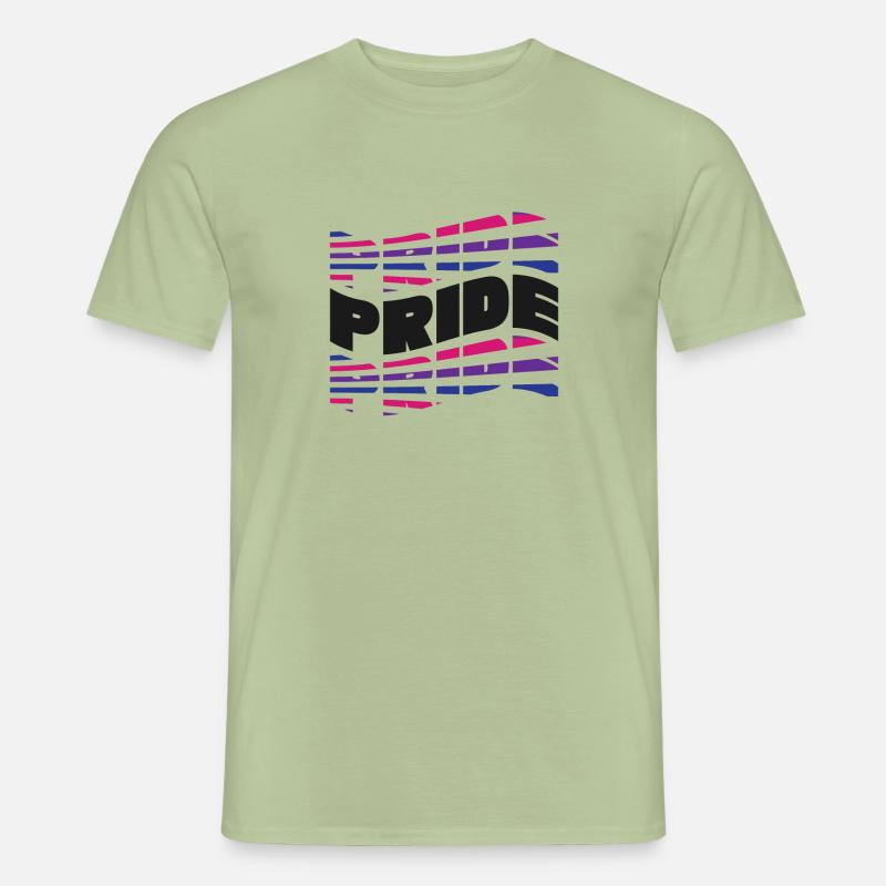 Bisexual Bi Pride Flag Pride - Männer T-Shirt - Sage