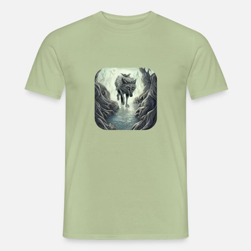 Wolf - Männer T-Shirt - Sage