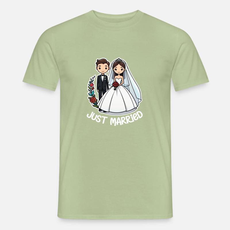 just married - pour mariage T-shirt homme