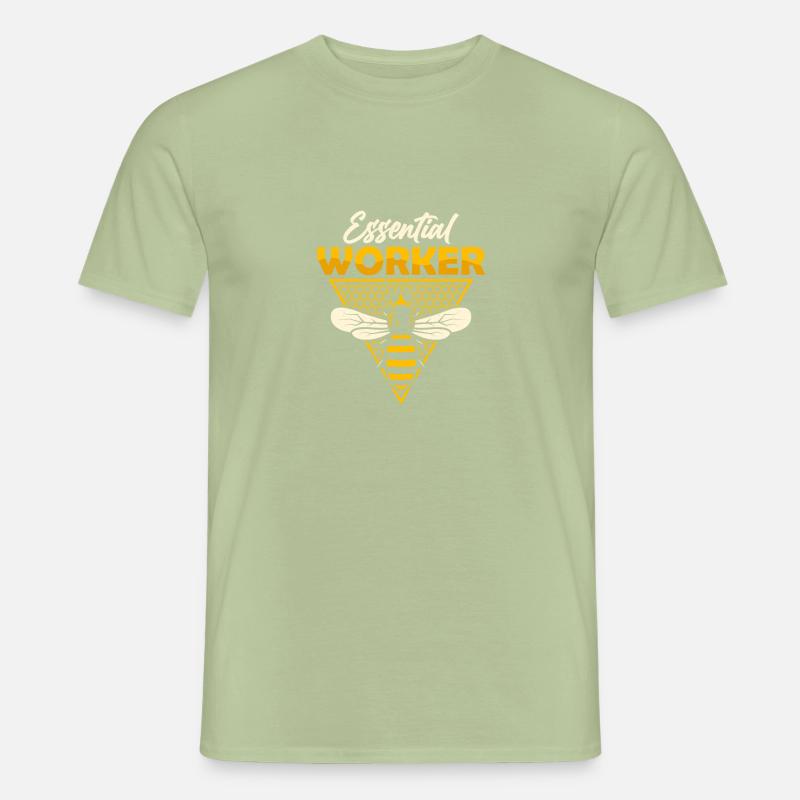 Essential Worker Beekeeper ApiaristBeekeeping - Männer T-Shirt - Sage