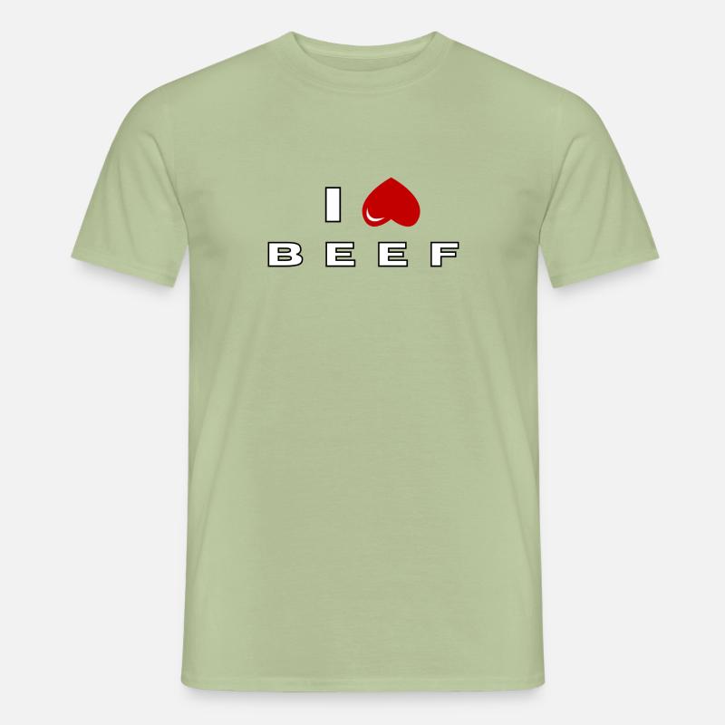 Ich hasse Rindfleisch - Männer T-Shirt - Sage