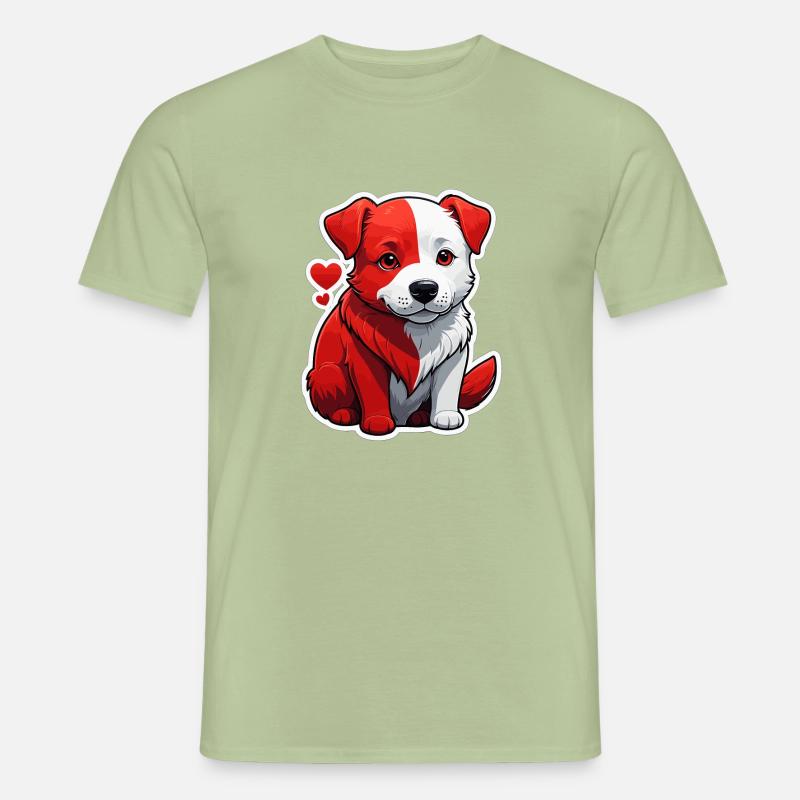 Rothund - Männer T-Shirt - Sage