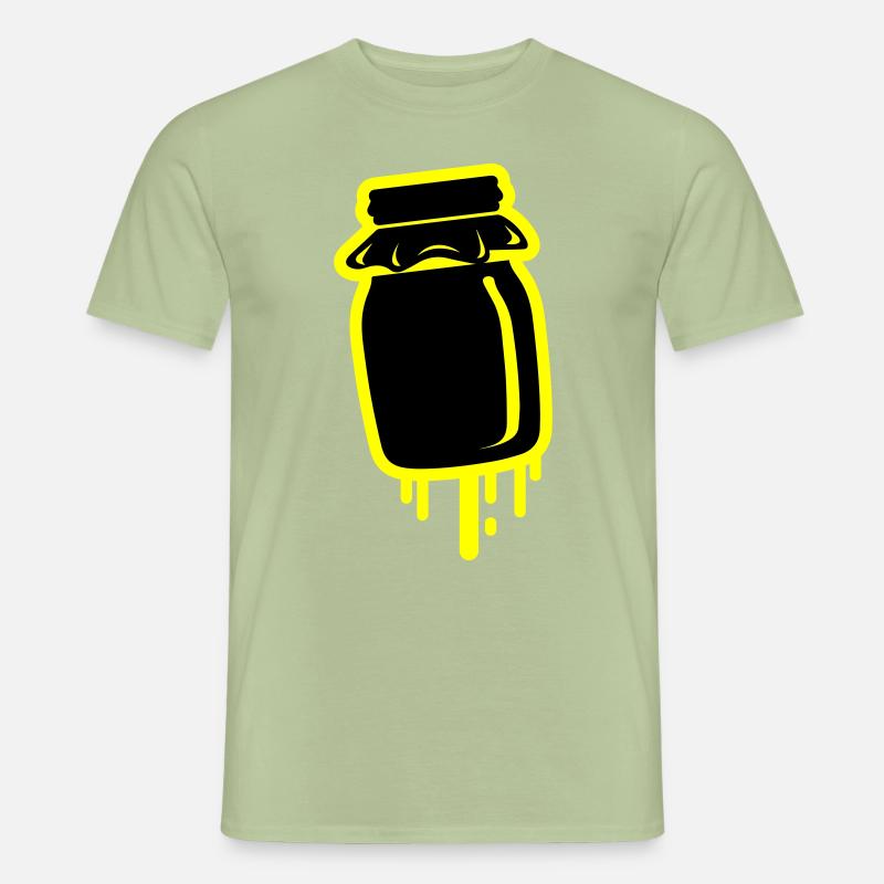 Honig symbol Imker - Männer T-Shirt - Sage