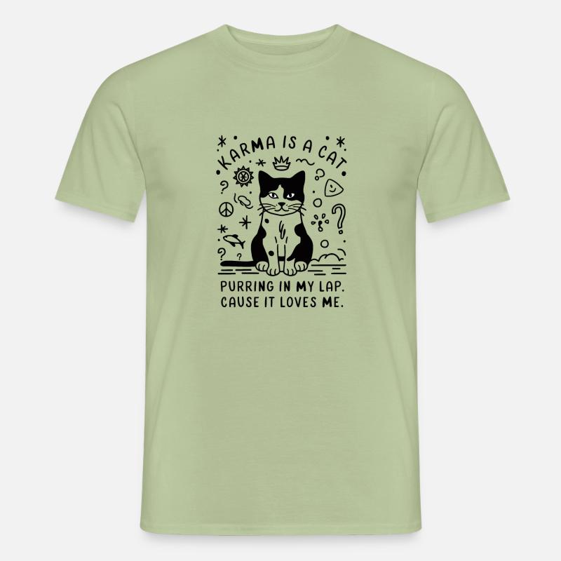 karma is a cat Men’s T-shirt