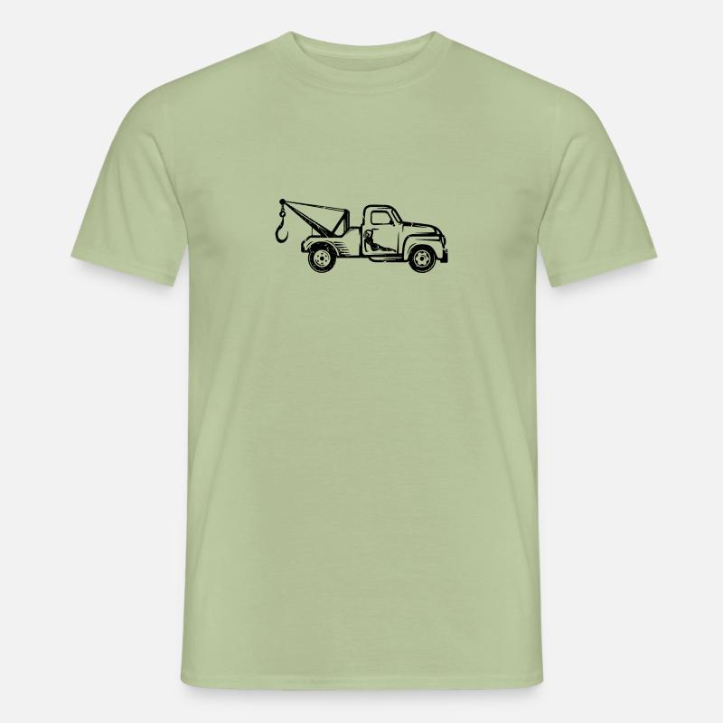 Abschlepper Abschleppwagen Abschleppdienst - Männer T-Shirt - Sage