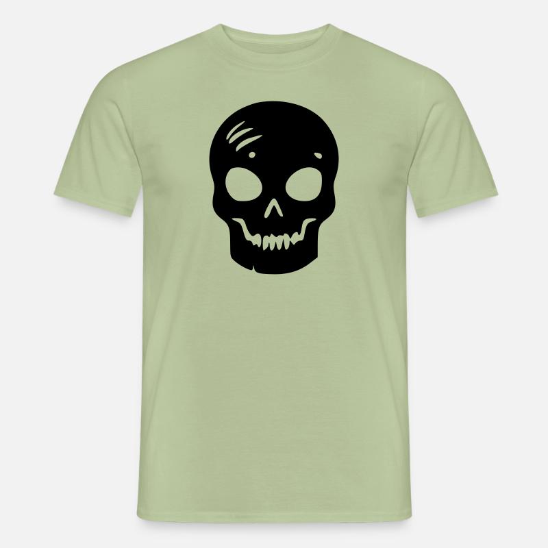 Schädel - Männer T-Shirt - Sage