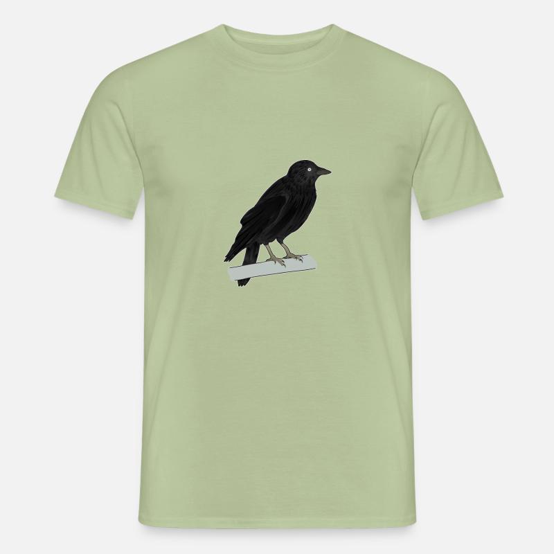 Jackdaw raven bird Men’s T-shirt