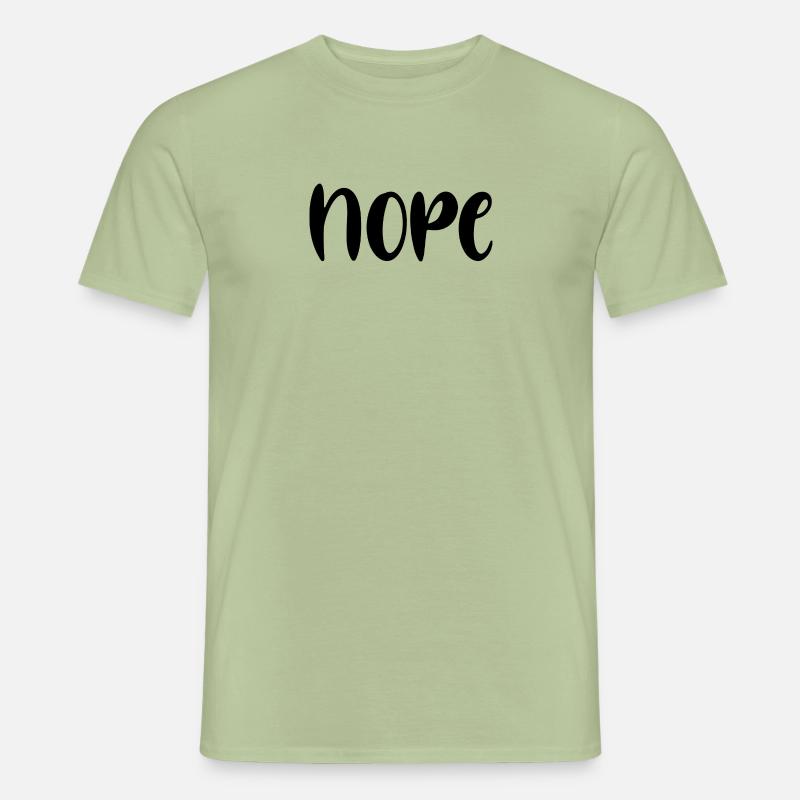 NOPE - Männer T-Shirt - Sage