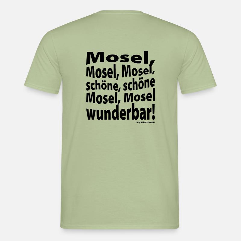 Schöne Mosel Wunderbar - schwarz Back - Männer T-Shirt - Sage
