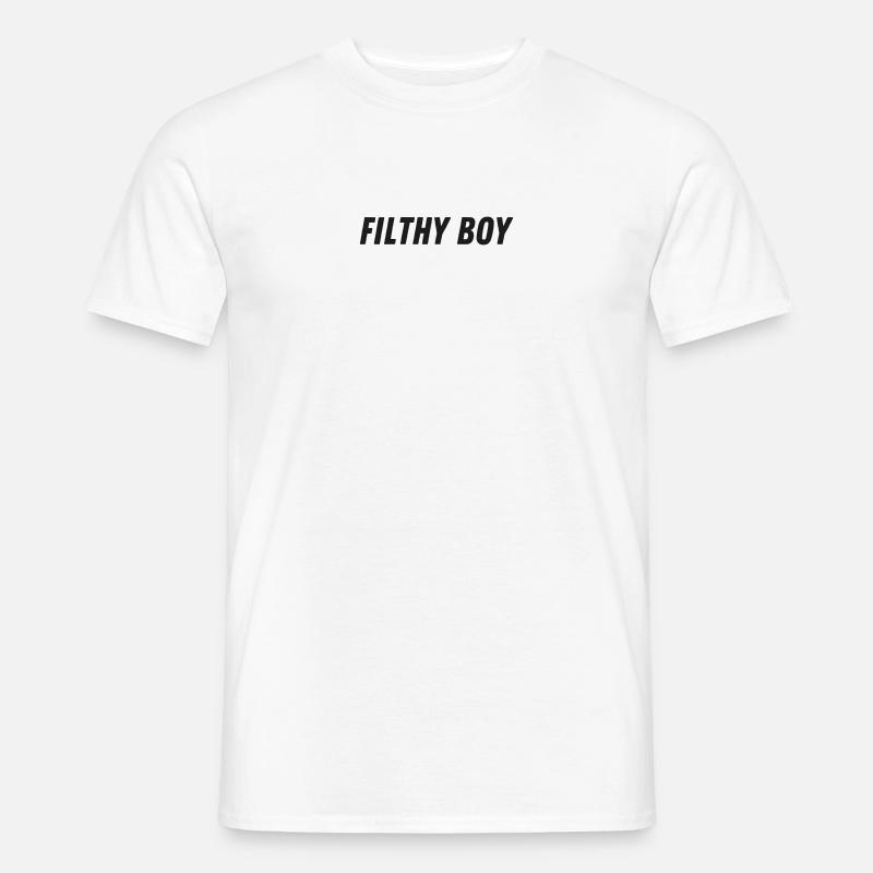Dreckiger Junge Männer T-Shirt