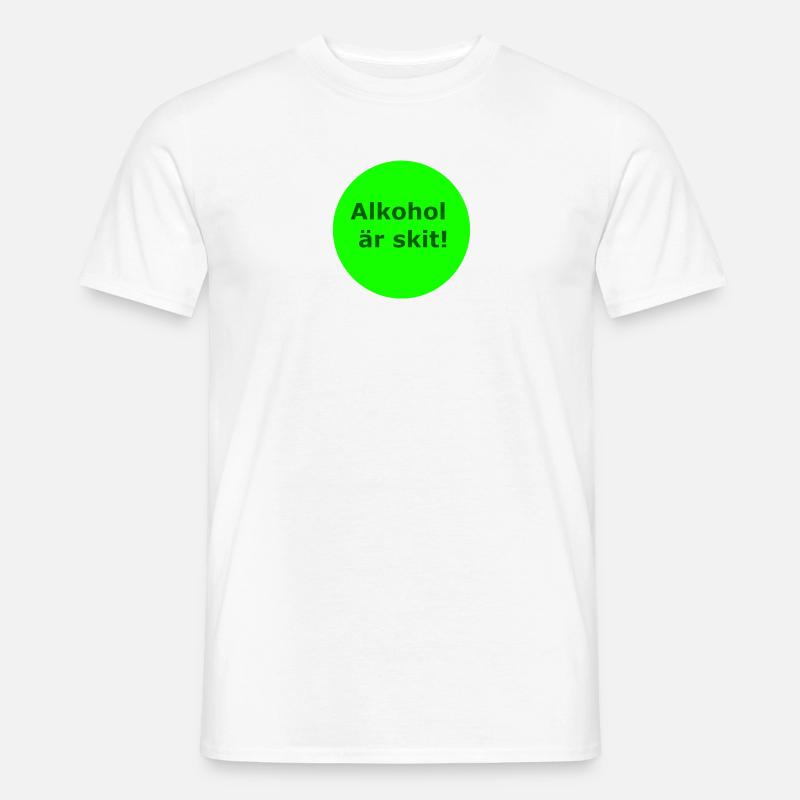 L’alcool, c’est nul (cercle vert) T-shirt homme
