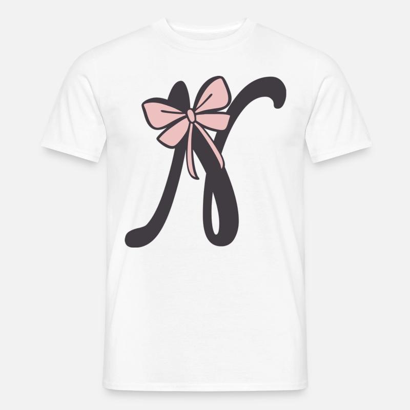 Initial Letter N Ribbon Men’s T-shirt