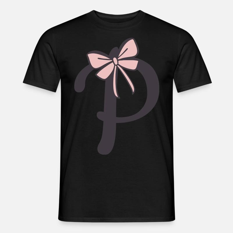 Initial letter P Ribbon Men’s T-shirt