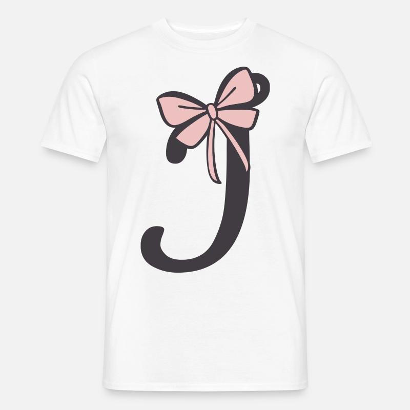 Lettre initiale i Ruban T-shirt homme