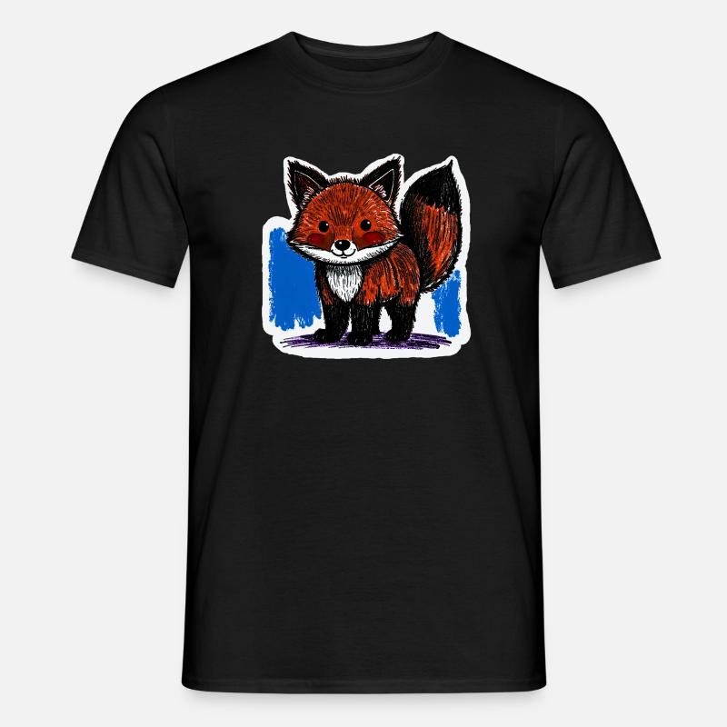 Little Fox (Colored Pencil Drawing) Men’s T-shirt