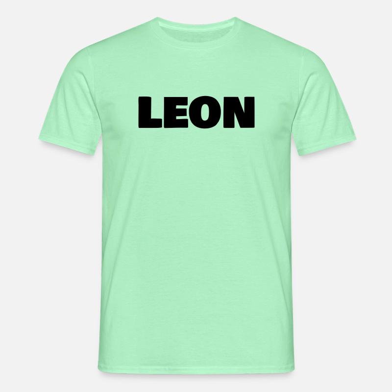 Leon - Männer T-Shirt - Mintgrün