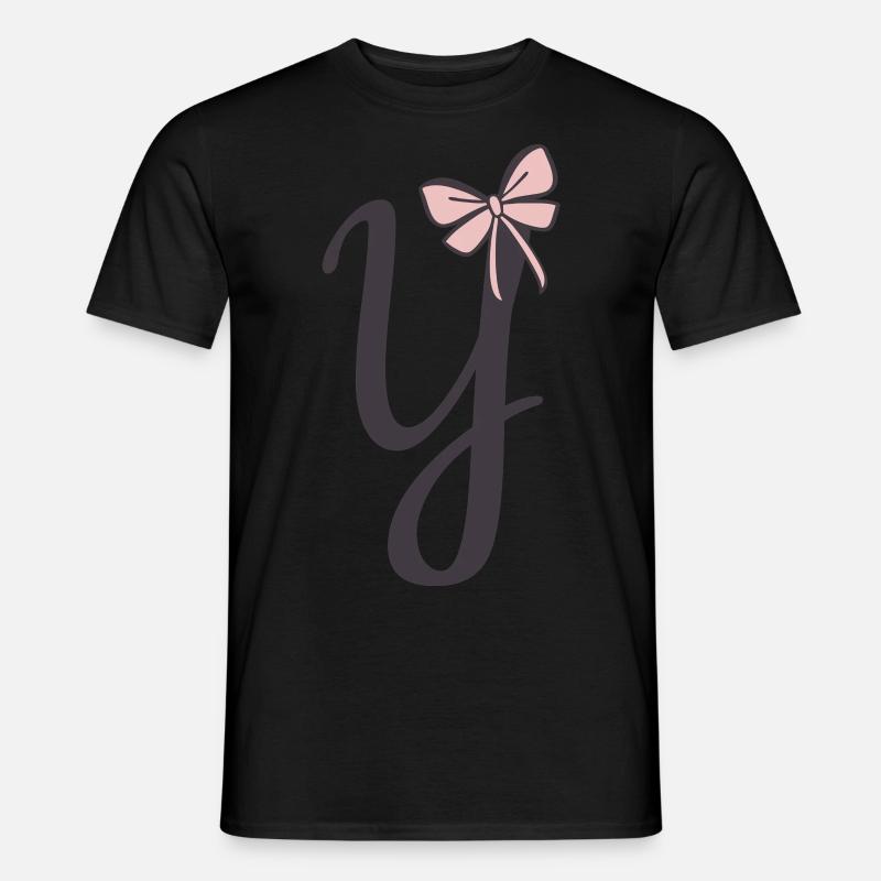 Initial Letter Y Ribbon Men’s T-shirt