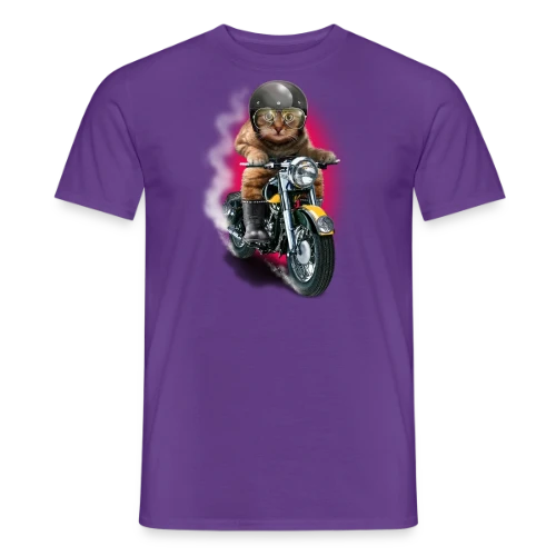Chat Motard : L'Esprit Libre - T-shirt homme