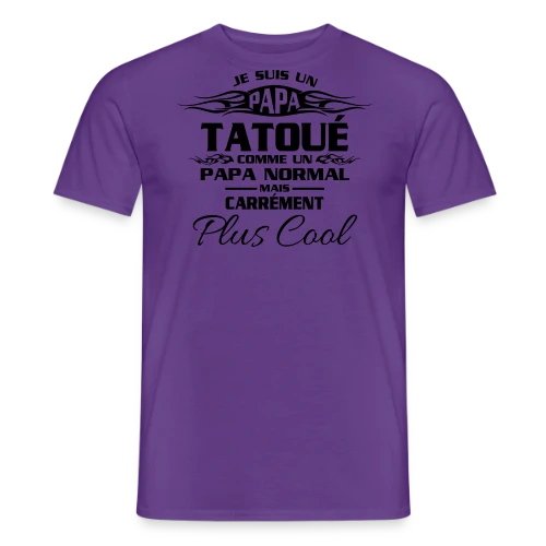 Papa Tatoué Stylé - T-shirt homme
