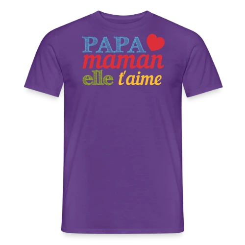 Bébé t'aime : Le message d'amour pour ma moitié - T-shirt homme