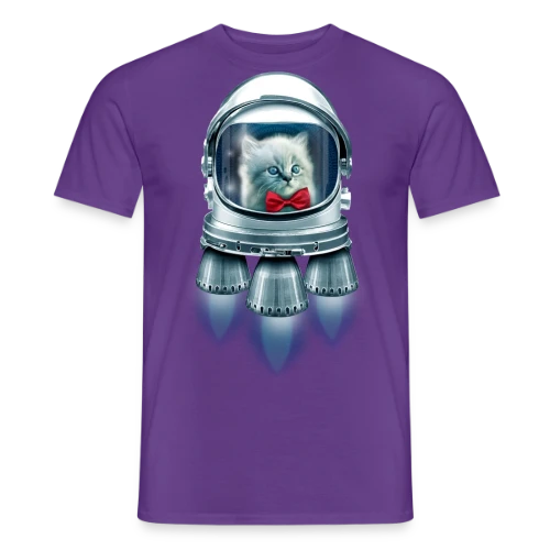 Chat Astronaute Élégant - T-shirt homme