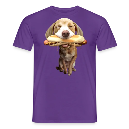 Chien Gourmand Hotdog - T-shirt homme