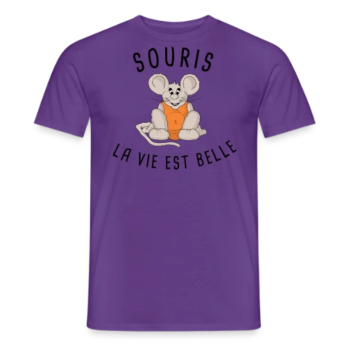 T-shirt Souris : La Vie est Belle ! - T-shirt homme