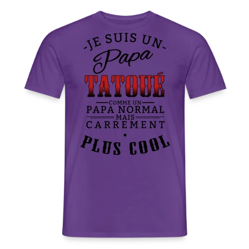 Papa Tatoué & Cool - T-shirt homme