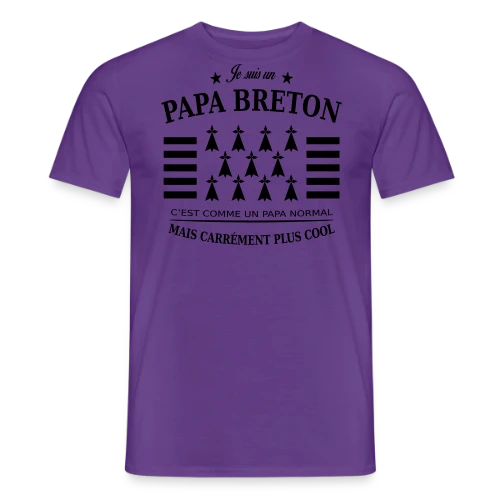 T-shirt Papa Breton Authentique - T-shirt homme