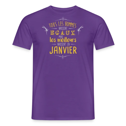 T-Shirt Homme 'Les Légendes Naissent en Janvier' - T-shirt homme