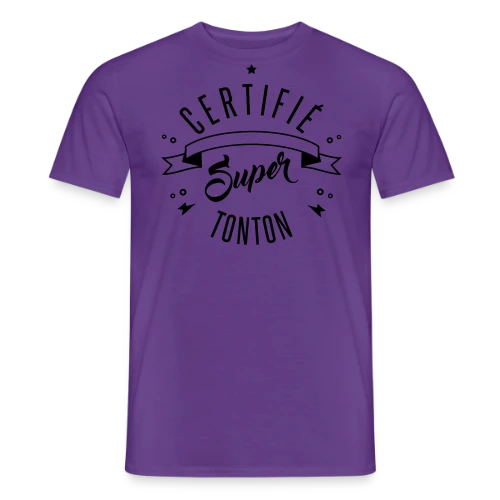 T-shirt Certifié Super Tonton - T-shirt homme