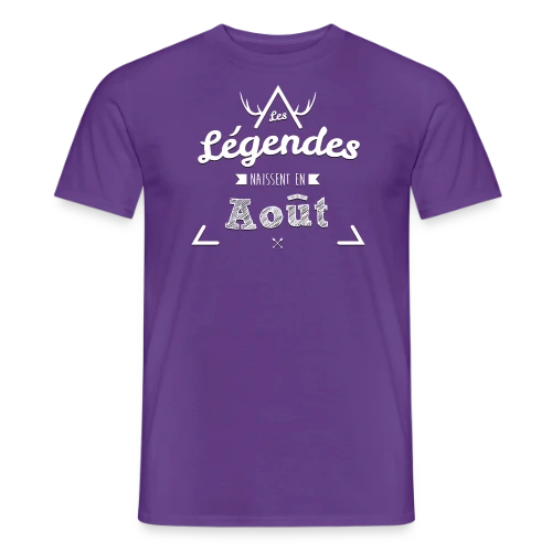 Les Légendes Naissent en Août - T-shirt homme