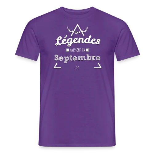 T-shirt Anniversaire : Légende Née en Septembre - T-shirt homme