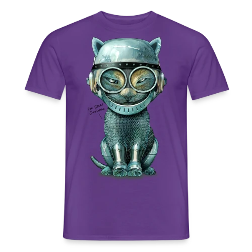 Chat Malin : Curiosité Féline - T-shirt homme